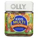 OLLY Kids Multivitamin Gummy Worms, Ogólne Zdrowie i wsparcie immunologiczne, Witaminy i minerały A, C, D, E, B i cynku, Suplement do żucia, Sour Fruit Punch, 45 Day Supply - 70 Count