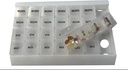 ProMed Unikalny XL Weekly 4 Times Daily 7 Dzień Pill Organizator do leczenia, Witaminy i suplementy, Pill przypadku z usuwalnych Przedziały przezroczyste To jest BPA- Free z Food- Grade Plastic.