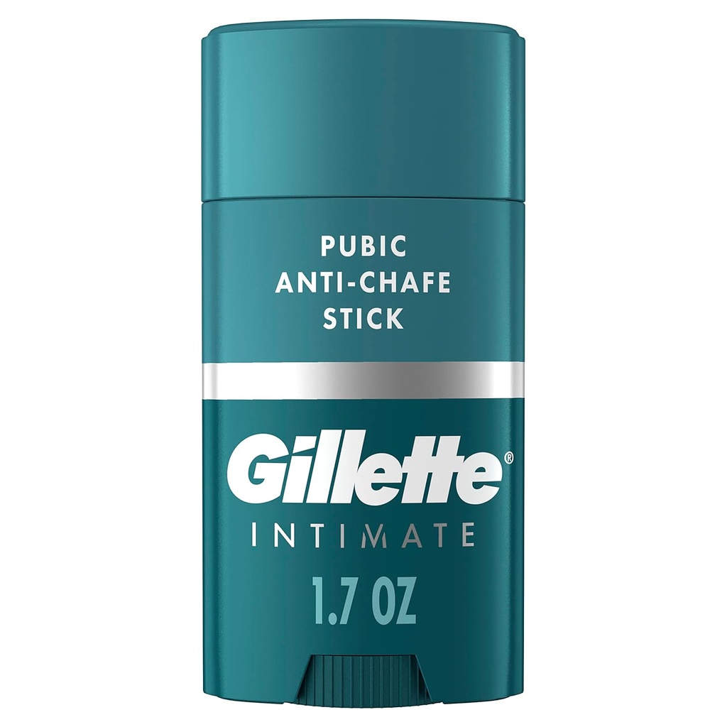 Gillette Intimic Pubic Anti- chafe Stick, Redukuje kauczuk i podrażnienie, Pubic Anti- Chafing dla mężczyzn, Łatwa aplikacja, Dermatolog Tested
