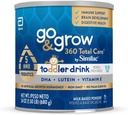 Idź & Dorośnij 360 Całkowita Pielęgnacja przez Asolac Toddler Drink odżywczy, ma 5 HMO, Proszek, 24- oz puszka