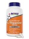 Teraz żywność L- Theanine, Podwójna siła 200 mg na Cap - 180 Kapsułki Veg - Wzmocnione 100 mg Inozytol - Wegetarianin, Non-GMO - Ltheanine 200mg Suplement