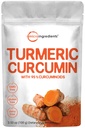 Ekstrakt kurkuminoidy 95% (Natural Turmeric Extract and Turmeric Supplements), 100 Grams, bogaty w przeciwutleniacze do wspólnego i immunologicznego wsparcia, Bez GMO, Wegański Przyjazny, Indie Pochodzenie