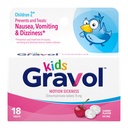 Gravol Dzieci żuć tabletki dla Nudności, Zdenerwowane żołądki i choroby ruchowej Relief, Dye Free, Cherry Flavor, wiek 2 do 12, 18ct