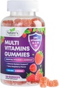 Gumie wielowarstwowe z witaminami A, C, D, E, B12, cynk - Codzienne gumowe witaminy i minerały dla kobiet i mężczyzn, suplement immunologiczny Gummy Multivitamin, Witamina dla dorosłych - 120 Gummies