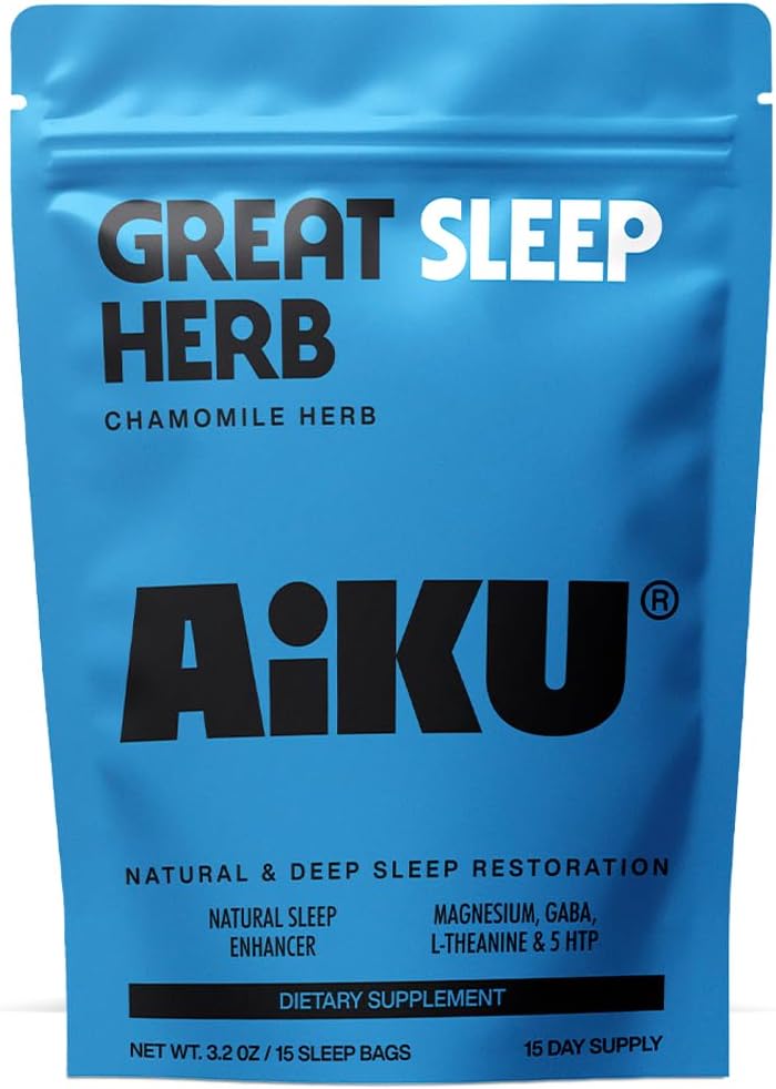 Wielka Herb Sen 124; dla Resteful Sleep & Relaxation 124; Herbata rumiankowa z GABA, Magnezu i 5- HTP 124; Premium Herbal Sleep Support 124; USA Made - 15 Tea Bags (15 Day Supply)
