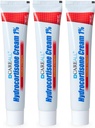 CareAll Hydrokortyzon 1%, 1oz Tube (Pack of 3), Największa wytrzymałość krem przeciwswędzeniowy, Ulga od swędzenia i zaczerwienienia od ugryzień robaka, Wyprysk, Łuszczyca, Poison Ivy, Oak i Sumac
