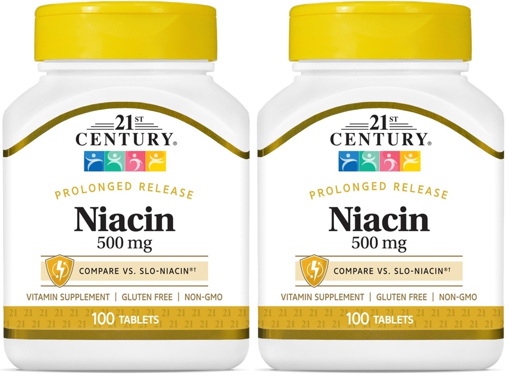 21. Century Niacyna 500 mg tabletki o przedłużonym uwalnianiu, 100