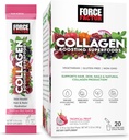 Silny czynnik Collagen Wzmocnienie Superfoods z Biotyna, Kwas hialuronowy, Bambus, i włosów, skóry, i paznokci witaminy, Nail Wzmocnienie i suplement skóry, Tropical Fruit Flavor, 20 Pakiety stick