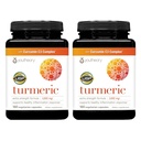 Youtheory Turmeric Extra Force - 1000 mg - Supports Muscle & Joint Health * - Zawiera Bioenhancers, Curcuminoids & Herbal Extracts - USP Verified - 180 Kapsułki wegetariańskie, 2 Pack (180- Day Supply)