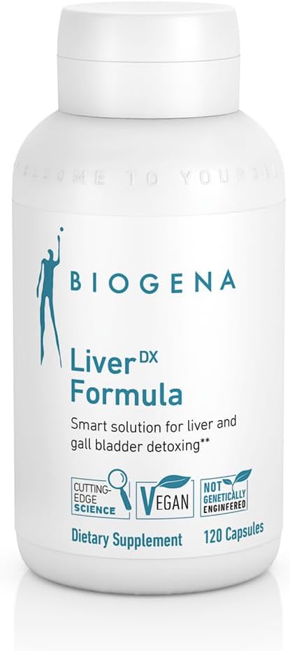 BIOGENA WISSEN SCHAFFT GESUNDHEIT EFYDX Suplement Formuły - Detoxing wątroby i pęcherzyka żółciowego, Oczyszczanie i Naprawa * * (Tistle mleka, ekstrakt z karczocha i Dandelion, Lecytyna)