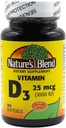 Mieszanina naturalnej witaminy D3 25 MCG (1000 j.m.) Easyto- Połknięcie, 100 SOFTGELS