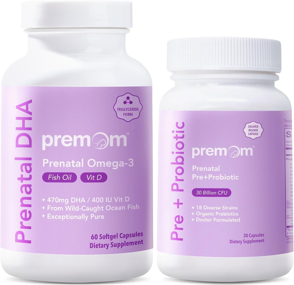 Premama Prenatal Pre & Probiotyki + Prenatal DHA Fish Oil