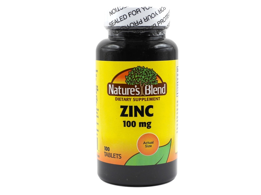 Mieszanka naturalna Glukonian cynku 100 mg, 100 tabletek