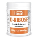 Supersmart - Proszek D- Ribose (Cukier naturalny) 6gm dziennie - Synteza ATP & Produkcja - Uniwersalne Paliwo dla Energii 124; Non-GMO & Gluten Free - 150 g