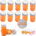 Butelka z kapslem ze środkiem osuszającym, Butelka z lekiem, Butelki z lekiem Puste z kapslami, Butelki z lekiem (6 Dram, 12 Pack)
