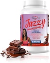 Jazzy Vegan Protein Powder for Women (907 gm) Czekoladowy Protein Powder, Laktoza i gluten Free Protein Blend, Plant Based, Nutrition for Energy Boost (28 Servings) Słodzone ze stewią