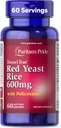 Purytans Pride Doctors Trust ® Red Yeast Rice 60mg z polikozanolem, Suplement diety, 60 Kapsułki szybkiego uwalniania