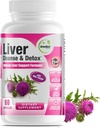 GreeNatr Liver Cleanse Detox & Repair Formula - Mleko Thistle, Berberine, Ginger, Burak Root, Dandelion Root, Artiduck Extract i Chanca Piedra dla optymalnego wsparcia zdrowia wątroby (1 butelka)