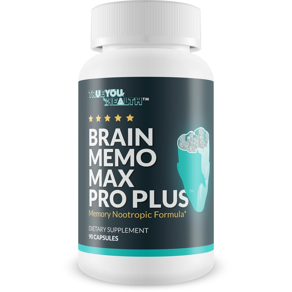 Mózg Memo Max Pro Plus - Top Memory & Mózg Memo Max Pro Supplement - Wsparcie Ulepszonej Pamięci i ostrości psychicznej - Pomoc Naturalna Funkcja Mózgu - Wsparcie Focus, Mental Recovery, & Energia