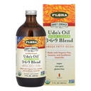 Flora - Udo 's Choice High- Lignan 369 Omega Oil Blend, Udo' s Oil Balanced 2: 1: 1 Stosunek Omega Fatty Acids, Made with Organic Flax, Sezame & Sunflower Seed Oils, 17- oz. Butelka szklana