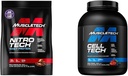 MuscleTech Protein serwatkowy proszek Nitro- Tech Protein serwatkowy izolat i peptydy i proszek dwuwodny Cell- Tech Creatine proszek