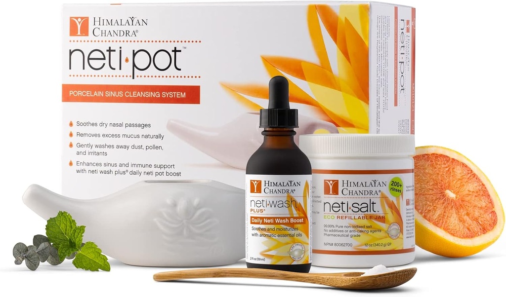 Himalayan Chandra Neti Pot Complete Sinus Cleansing System