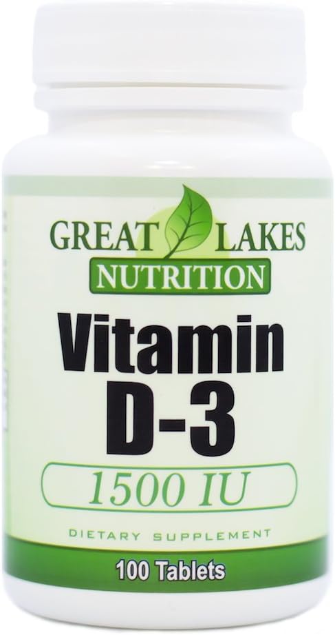 Witamina D-3 o dużej mocy 1500 j. m. (3 opakowania) 124; reguluje funkcje immunologiczne, wspomaga zdrowe kości 124; (3) 100 Hrabia przez GL Nutrition