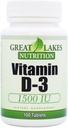 Witamina D-3 o dużej mocy 1500 j. m. (3 opakowania) 124; reguluje funkcje immunologiczne, wspomaga zdrowe kości 124; (3) 100 Hrabia przez GL Nutrition