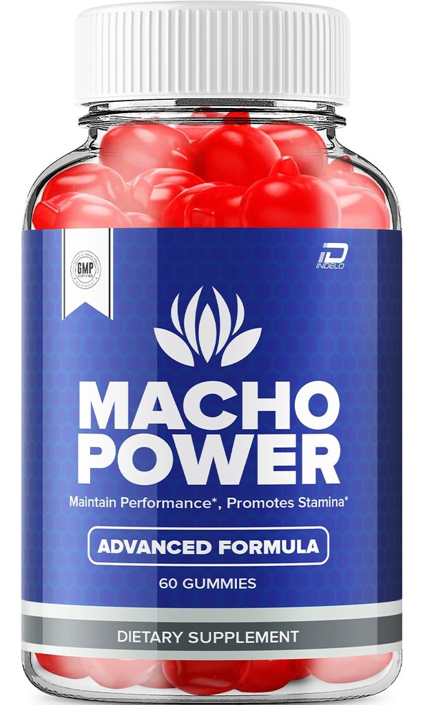 Macho Power Gummies dla mężczyzn - MachoPower Mężczyzna Gummies All- Natural Supplement, Power Macho Gummies Recenzje (1 Pack - 60 Gummies)