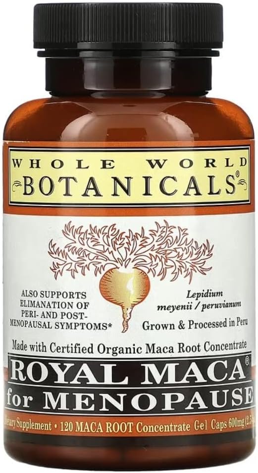Cały świat - Royal Maca 120 Gel Caps - Menopauza Wsparcie