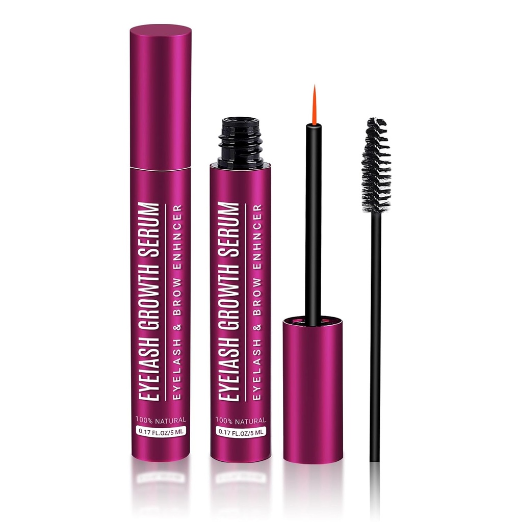 Lash Serum dla wzrostu rzęs, Eyelash Growth Serum (5 ml), Unlock The Secret to Longer, Fuller i bardziej Luksusowe rzęsy z surowicy wzrostu rzęs
