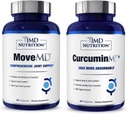 1MD Nutrition MoveMD & CurcuminMD Plus Bundle Agregat 124; Doctor Formed with Collagen, Turmeric Curcumin and Boswellia Serrata Agregat 124; Joint Health Supplement