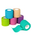 FriCARE samoprzylepny opatrunek opatrunkowy, taśma medyczna w zestawie pierwszej pomocy, spójne bandaże dla rany Sport Vet, 2 Inches X 5 Yards 6 Rolls, Rainbow