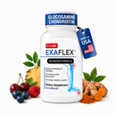 N- Labs ExaFlex Glukozamina Chondroitin MSM, Bromelain Kapsułki - Wspólne suplementy dla mężczyzn i kobiet z Boswellia Extract, Turmeric i Quercetin - Wsparcie wspólnego zdrowia - Made in USA - 60 Kapsułki