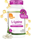 Zahler L- Lysine 500mg, Freeform L- Lysine Supplement, Kosher 60 kapsułki