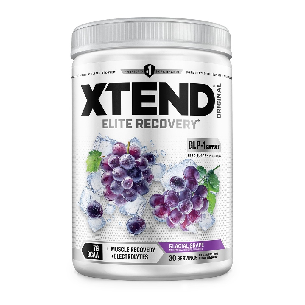 Xtend XTEND Original BCAA Powder 7g BCAA i 2,5g L- glutamina, Sugar Free Post Workout Muscle Recovery Drink with Amino Acids for Men & Women, 30 Służenie