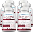 Zatwierdzony Science BCAA Supplement - 360 Tablets - 2400mg - Zwiększenie wydajności i poprawy rozwoju mięśni - L- Leucyna, L- Isoleucyna, L- Valina - Made in USA, Non-GMO