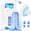 Neti Pot Sinus Rinse Butelka - Delikatna Butelka do mycia nosa do skutecznego nawadniania ciśnienia 300 ML z 20 Pakiety soli do mycia nosa