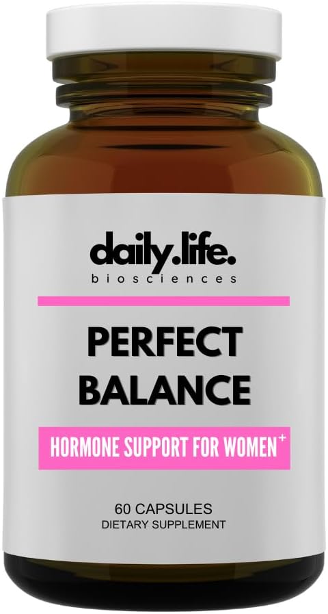 Perfect Balance: Suplement hormonu kobiecego - Naturalne wsparcie PMS, Menopauza, Perimenopauza, PMDD