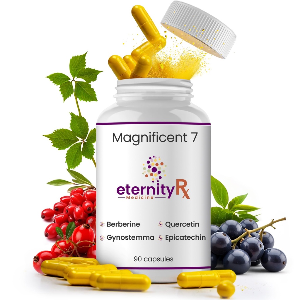 Resveratrol + Dihydroberberine + Quercetin Complex - Anti-Aging Suplement komórkowy z witaminą C & Cynk - Długotrwałość i Mitochondrial Support - 90 Kapsułki - Doctor Complicated