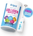Ikigai Collagen z NAD + (30 Servings) - Non- GMO, Gluten- Free, Paleo, Kosher - No Flavor, Zawiera mieszalnik napojów