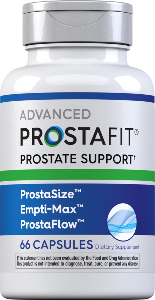 Piping Rock ProstaFit Advanced Prostate Support * * * 124; Suplement do Zdrowia dla mężczyzn 124; Kompleks ziołowy z Saw Palmetto, Dynia Nasiona, Cynk, Plus Stinging Nettle Extract 124; 66 Kapsułki 124; Laboratory Tested