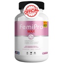 FemiPro MAX Women 's Urnary Supplement Supplement, 60 Kapsułki, Extra Siła kontroli pęcherza z żurawiną, Hibiscus, Dandelion, Wegan, Gluten Free (1)