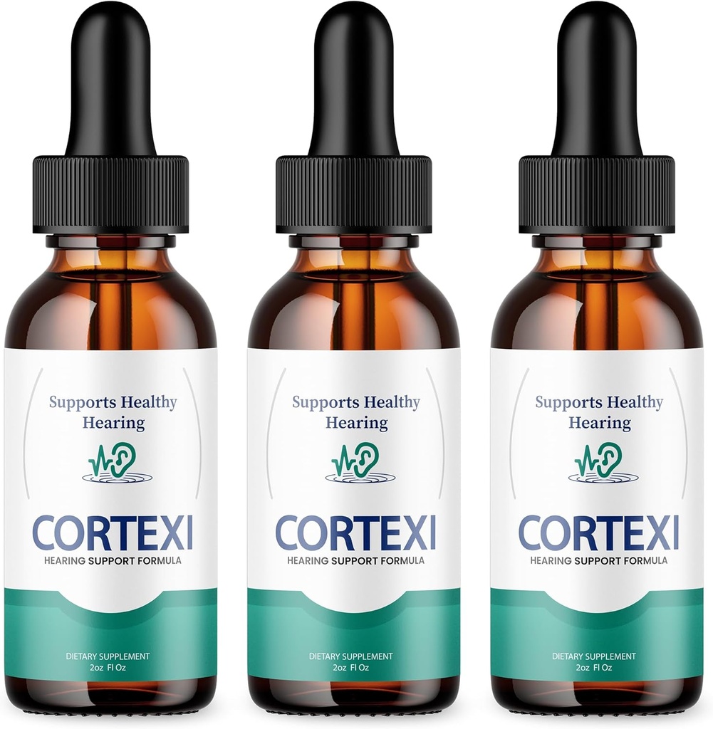 (Official) Cortexi Tinnitus Treatment Support with Chromium, Grape Seed, Astragalus, Maca Root - Cortexi Hearing Supplement Drops Supplement Cortexi Tinnitus Treatment for Ringing Ears (6oz)
