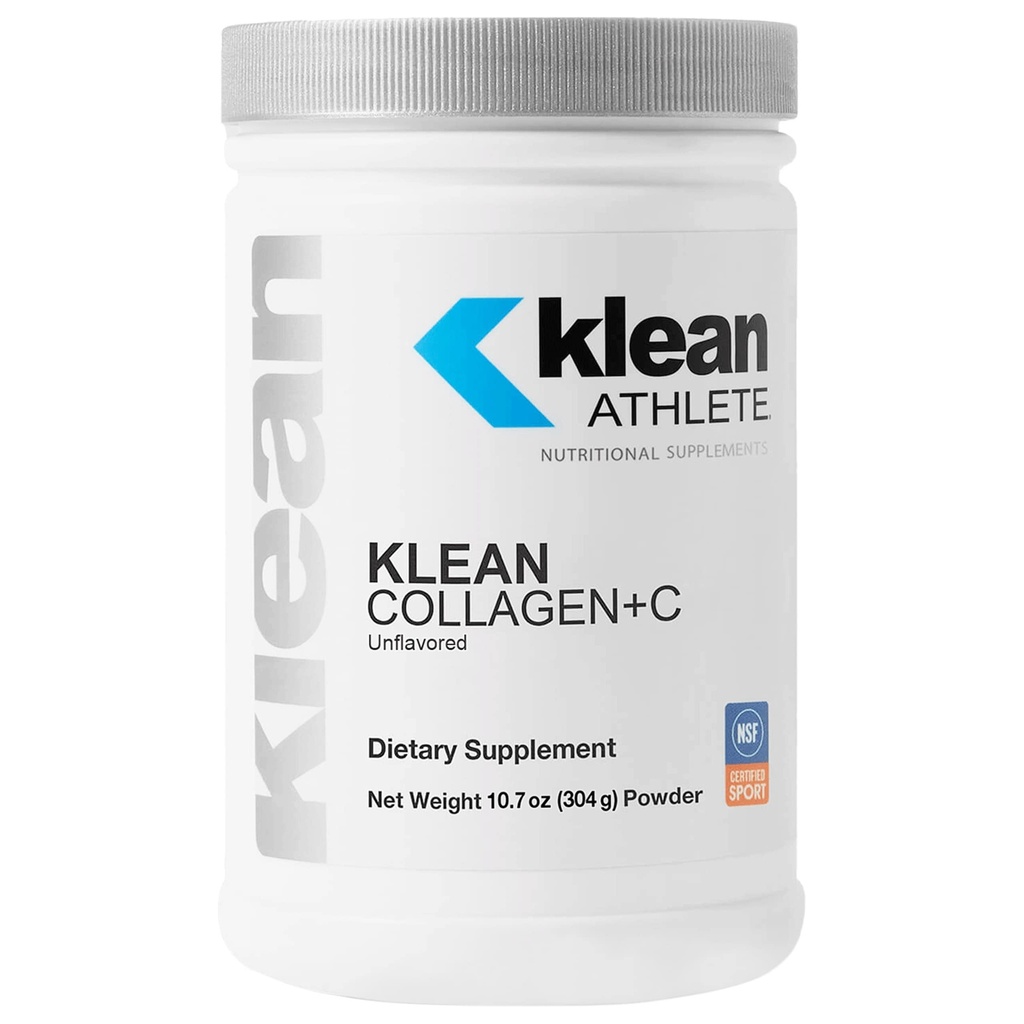 Klean Athlete Klean Collagen + C Collagen 124; Kolagen Peptydy z Witaminą C dla wsparcia wspólnego i łączącego tkanek 124; 10.7 Ounces Collagen 124; Unflavored