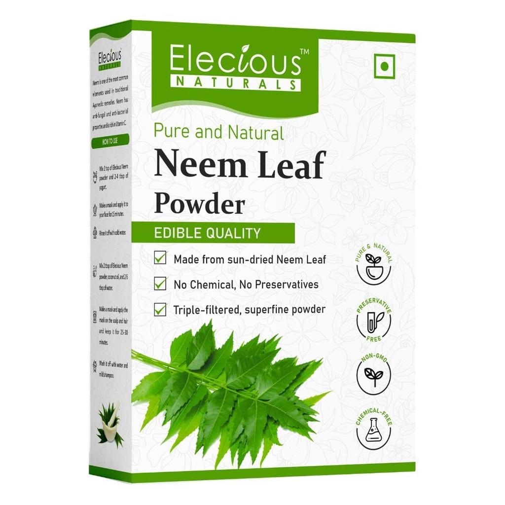 100% naturalny proszek Neem Margosa, Azadirachta Indica Liść proszek Idealny do opakowania twarzy i czyszczenie włosów bez zanieczyszczeń chemicznych do zdrowych włosów 200gm