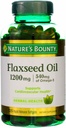 Nature 's Bounty Flaxseed Oil 1200 mg, 125 Softgels szybkiego uwalniania (Opakowanie po 3)