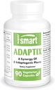 Supersmart Adaptix (Advanced Formula) - 8- in-1 Ekstrakty roślinne - Adaptogen Herbs with Ashwagandha, Astragalus, Ginseng, Reishi Birth124; Non- GMO & Gluten Free - 90 Kapsułki wegetariańskie
