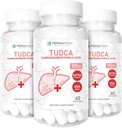 (3 opakowania) Terraform Pure TUDCA (Kwas tauroursodeoksycholowy) - 500 mg na Podawanie - Pure Liver Support & Health - 60 kapsułek