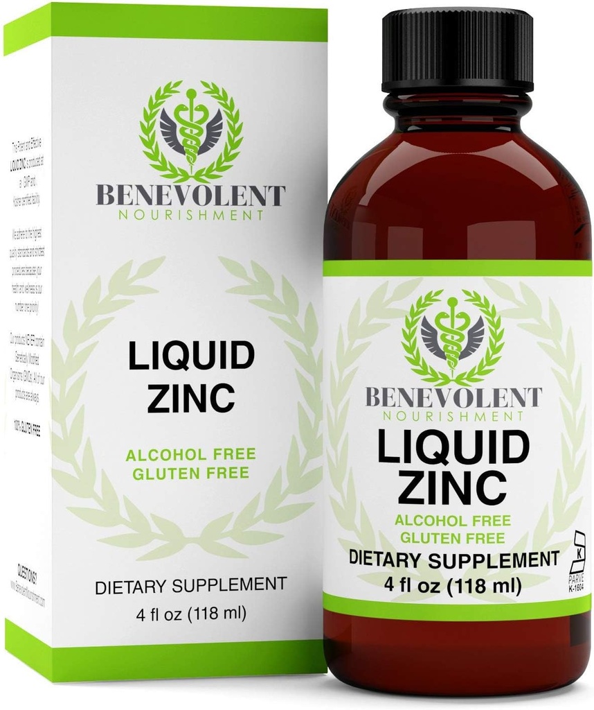 Suplement cynku z organicznych owoców i ziół Elderberry - mocny i skuteczny suplement diety płynnej dla całej rodziny - 100% Alkohol & Gluten Free - Formuła nie GMO. Duża butelka 4oz.